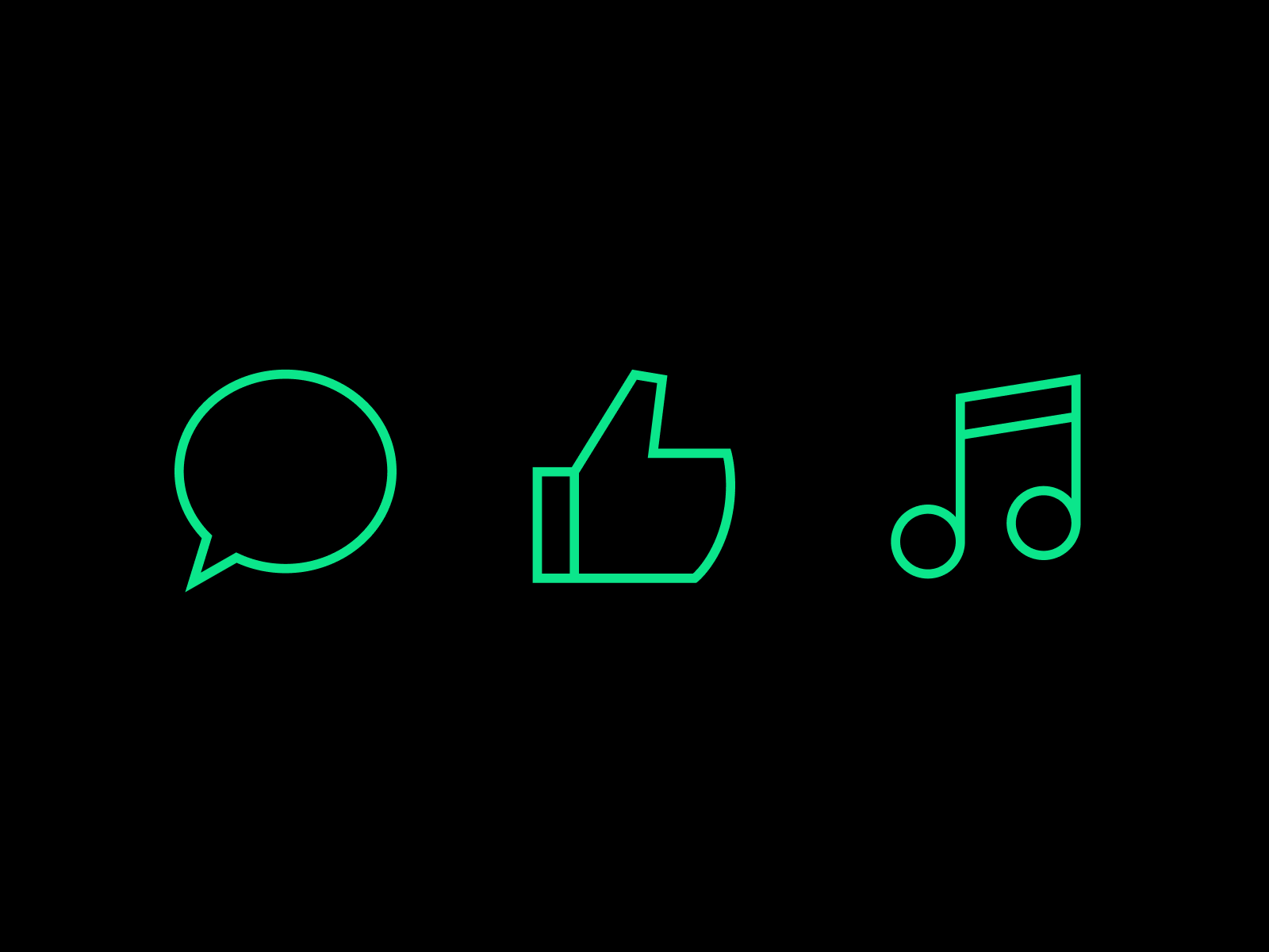 Detail of Sharp Thin Icons
