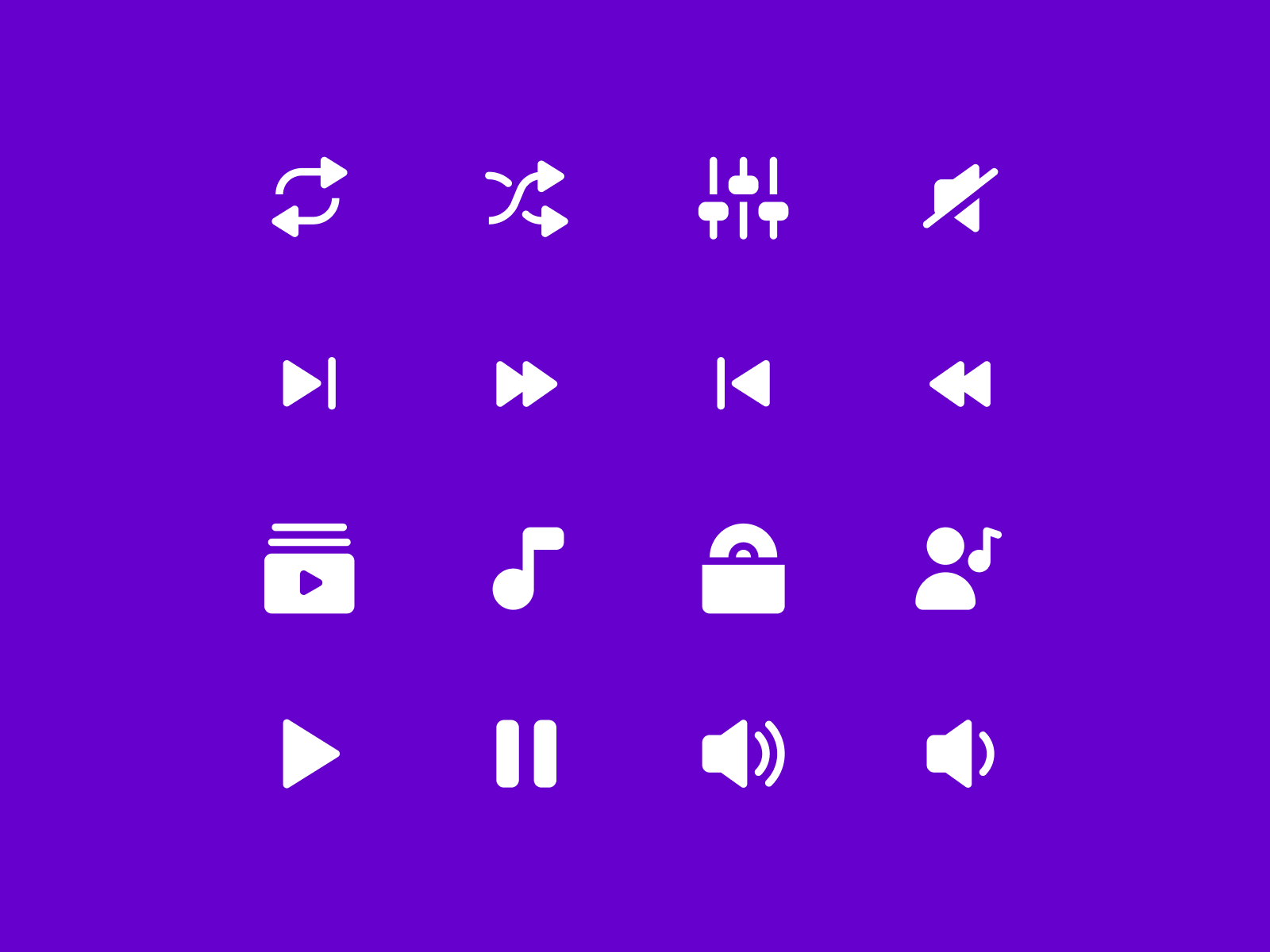 Music Player Icons