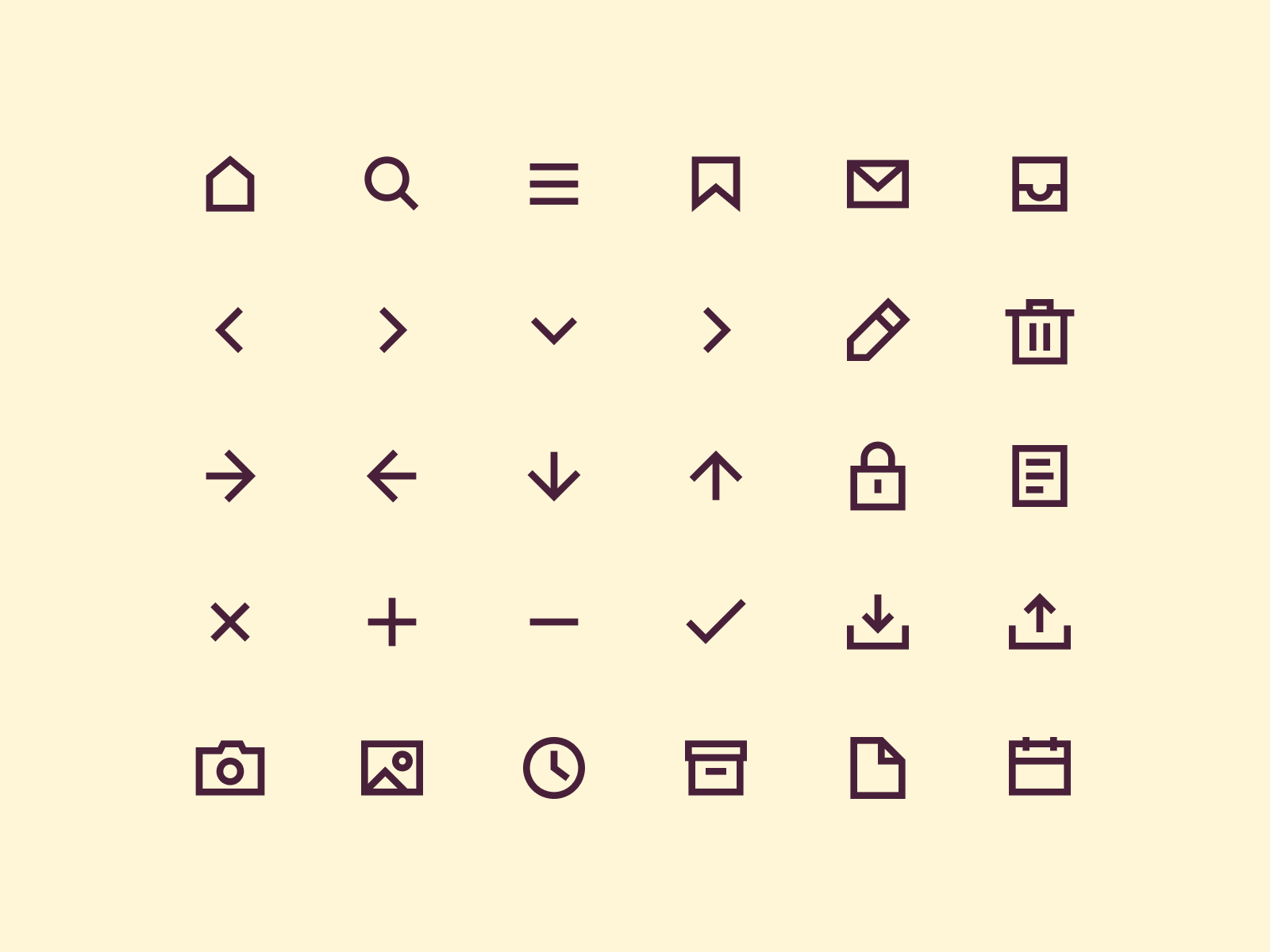 Small Sharp Icons